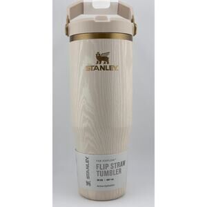 Stanley The Cheers & Cheer IceFlow Flip Straw Tumbler | 30 OZ; BIRCH WOODGRAIN